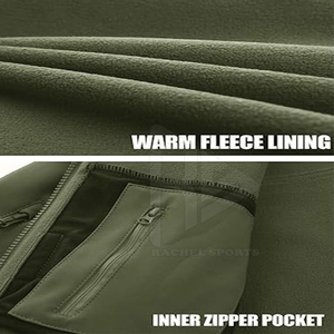 เสื้อแจ็คเก็ตผู้ชายแบบ Softshell คุณภาพพรีเมียม สวมใส่สบาย ขายดี ผ้าแคนวาส ลายตัวอักษร บริการ OEM สไตล์ไฮสตรีท ทรงเข้ารูป - Product Image 5