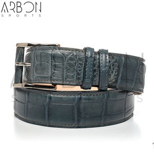 เข็มขัดหนังสำหรับผู้ชายเข็มขัดหนังแบบใหม่ล่าสุดสีเทาสีเขียวทันสมัยสำหรับ2025 - Product Image 3