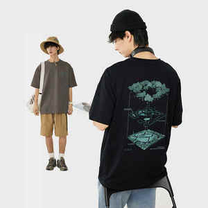 T-shirts pour hommes vente en gros fournisseurs en vrac t-shirts décontractés à la mode en coton à manches courtes de qualité supérieure bas quantité minimale de commande - Product Image 4