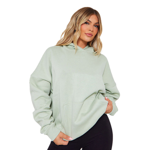 Sweat à capuche brodé personnalisé de qualité supérieure, streetwear, pull oversize, polaire épais, chaud, 100% coton pour hommes et femmes, style tendance - Product Image 3