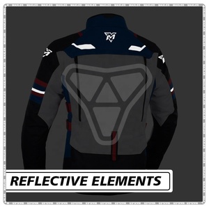 Veste de moto imperméable personnalisée en gros, veste textile réfléchissante pour moto, veste de moto coupe-vent, équipement de moto - Product Image 3