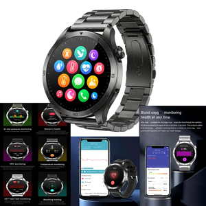 สมาร์ทวอทช์ Sewer หน้าจอ AMOLED 1.43 นิ้ว ตรวจวัดอัตราการเต้นของหัวใจ เครื่องติดตามการออกกำลังกาย สำหรับทุกเพศ กันน้ำระดับ IP68 หน้าจอสัมผัส พร้อมควบคุมผ่านแอป - Product Image 2