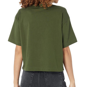 Camiseta de Mujer de Alta Calidad, 100% Algodón, 300g, Corte Regular, Venta al Por Mayor, Impresión Digital Personalizada, Diseño Liso, Cuello Redondo - Product Image 5