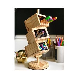 Wooden <b>Pen</b> Stand Organizer Desk Holder Stylish <b>Multi</b> Slot Storage for Office Home Study Space Practical Gift for Stationery - Product Image 5