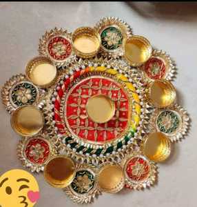 Handmade Rajasthani <b>Elephant</b> Tea Light <b>Candle</b> Holder High Quality Gota Lights for Home Decor for Diwali Festival - Product Image 4