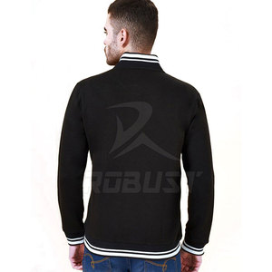 Blouson universitaire vintage pour homme, style streetwear, hiver, avec logo brodé personnalisé, col montant, respirant, OEM - Product Image 3