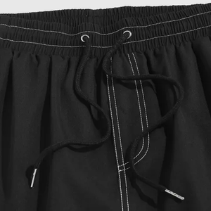 Meilleure qualité Logo personnalisé Design High Street Écologique Casual Wear Canvas Shorts Solid Streetwear Outdoor Fashion Gym - Product Image 3