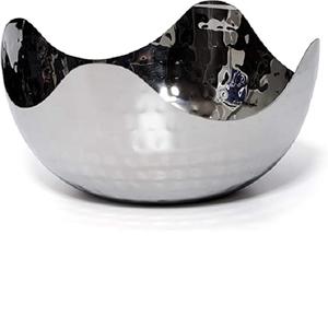 Juego de 2 centros de mesa de Metal de aluminio para cocina, cuenco para frutas, tazón de comida, tazón para servir dulces de boda, novedad - Product Image 2