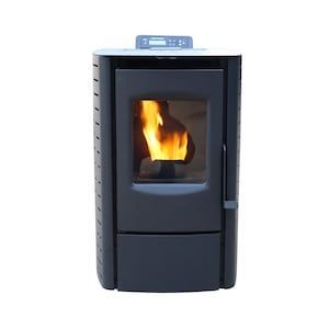 New and <b>Used</b> Cheap <b>Wood</b> Pellet <b>Stove</b> for Villa Indoor Heating Iron Fuel <b>Burning</b> Freestanding Unit for Home Heaters - Product Image 5