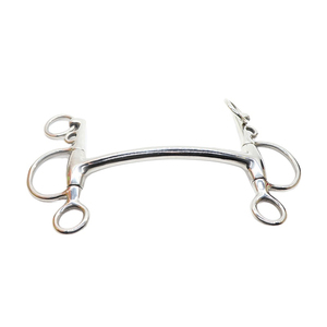 Brocas para montar a caballo dulces de alta calidad, anillos sueltos fijos de acero inoxidable de nueva condición, servicio OEM ODM de curva baja personalizado - Product Image 5