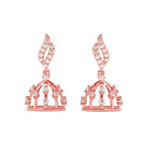 Compre Pendientes Jhumki y Jhumka de Plata 925 de Primera Calidad para Mujer, Pendientes Largos y de Araña Chapados en Oro para Bodas y Fiestas - Product Image 1