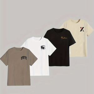 เสื้อยืดทางการ180g ผ้าโพลีเอสเตอร์ถัก100% สำหรับผู้ชายมีคุณสมบัติกันรอยยับสำหรับสวมใส่และเล่นกีฬาทุกวัน - Product Image 4