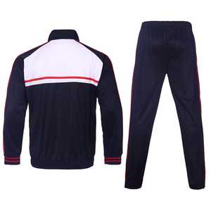 ชุดวอร์มกีฬาแบบลำลอง คุณภาพสูง ผลิตตามสั่ง โลโก้สั่งทำได้ ผ้าโพลีเอสเตอร์ 100% ระบายอากาศดี แขนยาว มีเชือกผูก เหมาะสำหรับทีมกีฬาและการฝึกซ้อม - Product Image 2