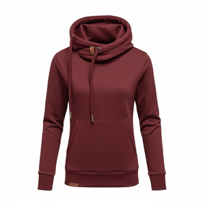 Sweat à capuche surdimensionné pour femmes, en coton molletonné, avec logo personnalisé, de haute qualité, chaud, fabriqué au Pakistan - Product Image 5