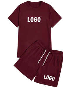 <b>Summer</b> Short Sleeve T <b>Shirt</b> and Matching Shorts Set Two Piece Outfit Twin Set <b>for</b> <b>Men</b> stock. - Product Image 2