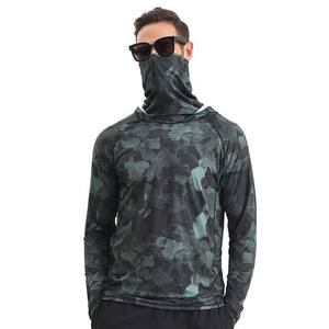 Camisetas de pesca con protección UV UPF 50 + para hombre, camisetas de pesca con capucha de manga larga de secado rápido, diseño personalizado - Product Image 4