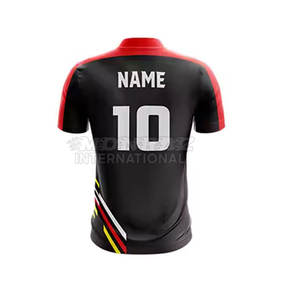 Precio al por mayor, uniforme de cricket, ropa para adultos, logotipo personalizado, transpirable, conjuntos impresos, 100% poliéster, uniforme deportivo para hombres - Product Image 4