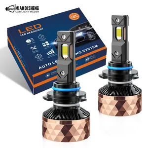 AKE V80S lampu depan led 200W 9005, lampu depan led kekuatan tinggi 6500K 8400Lm sinar 360 derajat h1 h4 h7 h11 12V hb4 9006 9012 led