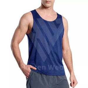 เสื้อกล้ามแขนกุดสำหรับผู้ชายแบบพอดีตัวปกติแห้งเร็ว - Product Image 2