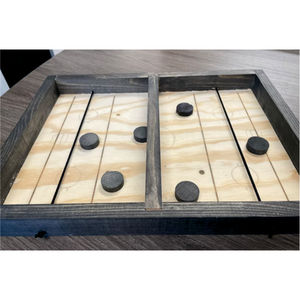 Jeu de rondelle rapide en vrac en gros Jeux de société en bois Jeu de bataille de table SlingPuck Jeu de rondelle d'échecs en bois - Product Image 2