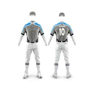 Ensemble d'uniformes de baseball pour hommes de haute qualité Pantalon en jersey imprimé respirant Grande taille Fabriqué au Pakistan Vêtements de sport à bas prix - Product Image 1