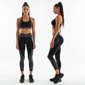 Conjunto Deportivo Sin Costuras para Mujer, Otoño Invierno, con Sujetador Deportivo Cómodo y Leggings Transpirables - Product Image 5