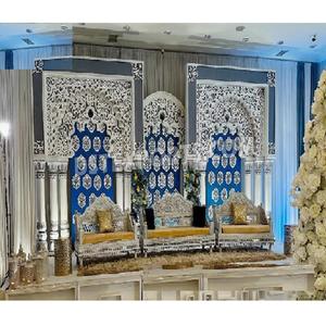 Fondo 3D para Escenario de Boda Estilo Americano, Elegante Decoración 3D para Escenario de Boda, Hermoso Fondo Clásico para Escenario - Product Image 1