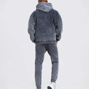 Conjunto Deportivo de Dos Piezas para Hombre, con Cremallera Completa, 100% Algodón, con Logotipo Personalizado, Tejido Antibacteriano - Product Image 6