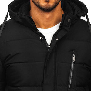 แจ็คเก็ตบุนวมสำหรับฤดูหนาว, แจ็คเก็ตบุนวมสีพื้นมีซิปมาตรฐาน - Product Image 6