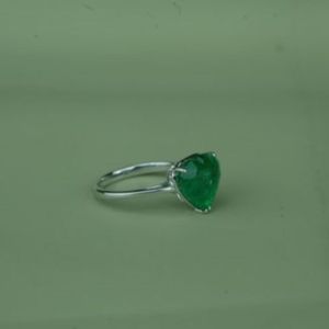 Bague en diamant de luxe de laboratoire 5 carats EF couleur VS1 clarté taille coeur or Rose or argent IGI SGL bijoux certifiés - Product Image 1