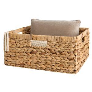 Cestas de Almacenamiento de Jacinto de Agua Natural de Primera Calidad, Hechas a Mano para Decoración de Resorts y Villas, Duraderas, Proveedor de Vietnam - Product Image 3