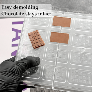 قالب شوكولاتة مربع صغير 3 جرام من البولي كربونات، قالب شوكولاتة مخصص سهل الفك - Product Image 3