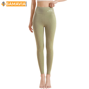 SAMAVIA femmes taille haute doux tricoté hiver chaud Leggings confortable doux moulant hanche levage pantalon - Product Image 1