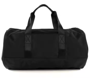 Sac polochon de voyage en nylon noir avec fermeture à glissière à motif de lettre à la mode pour une utilisation en salle de sport - Product Image 3