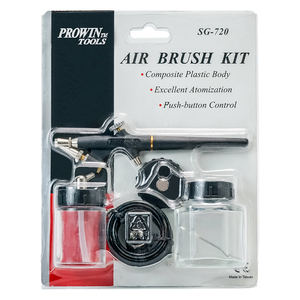 Hobby auto gráficos nail art Crafts Kit de aerógrafo de alimentación de sifón de doble acción con pintura acrílica - Product Image 1