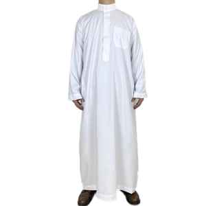 Túnica Tradicional Musulmana de Alta Calidad 2023, Jubba, Thobe, Thawb para Hombres Árabes, Talla Grande, Thowb Bordado - Product Image 5