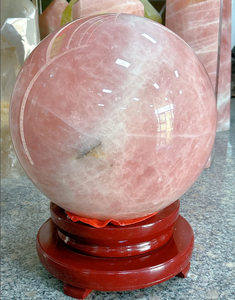 Bola de esferas de ágata de cuarzo rosa Natural de alta calidad, venta al por mayor, bolas de piedras preciosas de cristal de cuarzo rosa para Decoración - Product Image 5