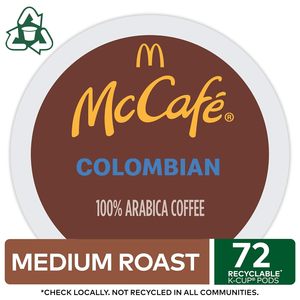 McCafe Colombiano, Cápsulas de Café Individuales Keurig K-Cup, Tueste Medio, 72 Unidades - Product Image 2