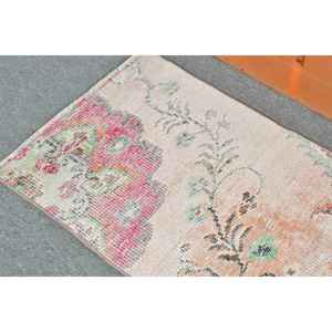 Alfombra Turca de 1.9x3.8 pies, Alfombra Vintage, Alfombra de Lana con Puntos Blancos - Product Image 5