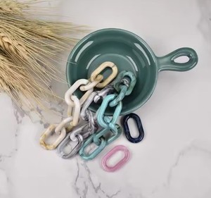 Tự làm phụ kiện 16x27mm hình chữ U mở vòng thời trang hình con cú hổ phách mã não Acrylic Epoxy nhựa nhựa chuỗi hiện đại Crafted - Product Image 3