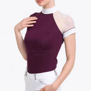 Camisas de Equitación Ligeras, Transpirables y Ecológicas de Spandex/Algodón para Mujer, para Uso en Exteriores y Entrenamiento - Product Image 6