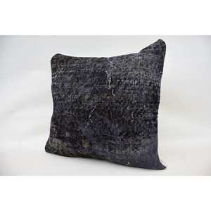 หมอนผ้าวูลสีเทาลายโมเสค - Product Image 3