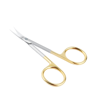 Ciseaux à cuticules de style russe de haute qualité, logo personnalisé, acier inoxydable, lame incurvée, pointe aiguë, ciseaux de beauté pour les ongles - Product Image 3