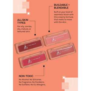 A3shop A2O Lab Maquillage minéral Crème pour les lèvres et les joues Blush pour teint clair Étiquetage personnalisable Produit cosmétique ODM - Product Image 3