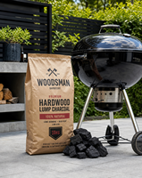 Sacs en papier kraft multi-parois personnalisables avec logo, haute résistance, capacité de charge de 50 kg, pour charbon de bois, briquettes de bois et charbon de bois en morceaux pour barbecue