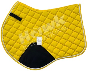 Almohadilla de sillín de caballo de salto inglés acolchado amarillo de gran venta, almohadilla de carreras ecuestre deportiva con relleno de poliéster, respetuoso con el medio ambiente, duradero - Product Image 2