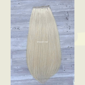 CLIP blond dans les extensions de cheveux humains vietnamiens traitement russe technique slave vierge douce texture soyeuse exportation d'usine - Product Image 2