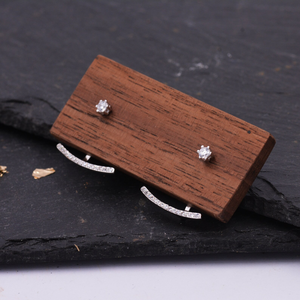 ต่างหูเพชร925สีเงินสำหรับปลูกในห้องทดลองรูปทรงที่สง่างามสำหรับงานเฉลิมฉลองและงานปาร์ตี้สวมใส่ประจำวันของขวัญสำหรับเครื่องประดับแฟชั่นของเธอ - Product Image 4