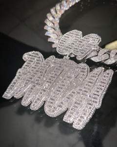 เพลิดเพลินไปกับความสง่างามด้วยเครื่องประดับแฟชั่นในจี้โซ่ moissanite เงินแท้ 925 มีเพชรสวยงาม - Product Image 4