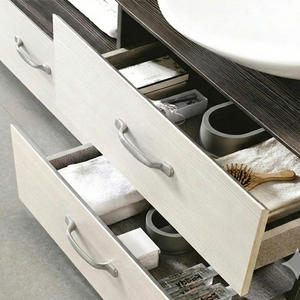 Tirador Moderno de Aleación de Zinc Estilo Mid-Century para Dormitorio, Baño, Comedor, Cómoda, Cajón, Armario - Forma Rectangular, Fácil Instalación con Agujero de 96mm - Product Image 4